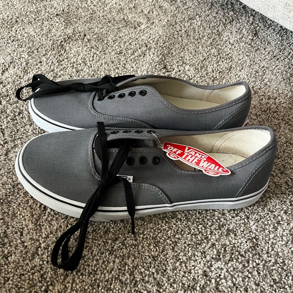 Vans Gray Classic Sneakers with Canvas Upper size 10.5 men/12 women